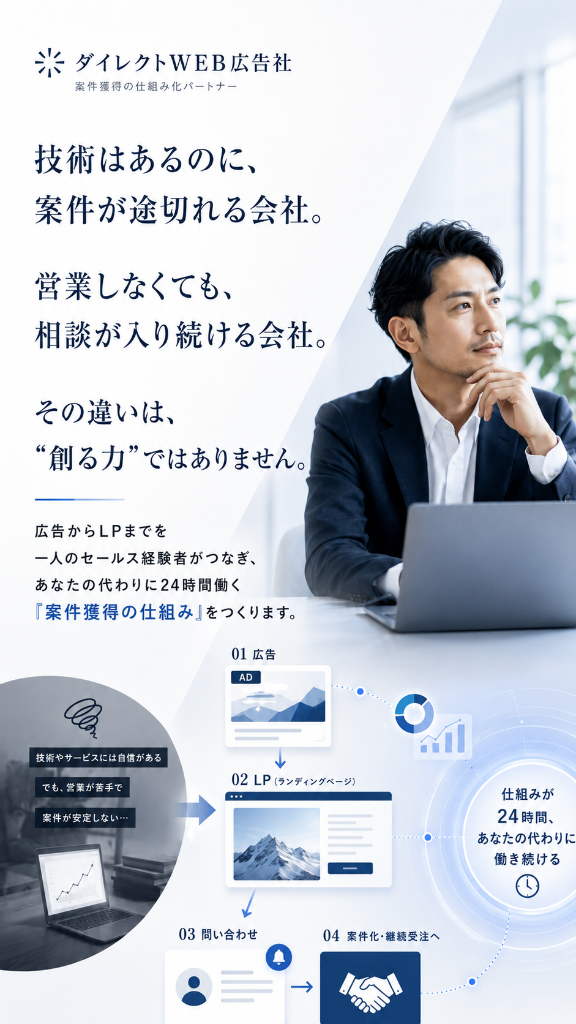 ダイレクトWEB広告社 案件獲得の仕組み化パートナー ファーストビュー